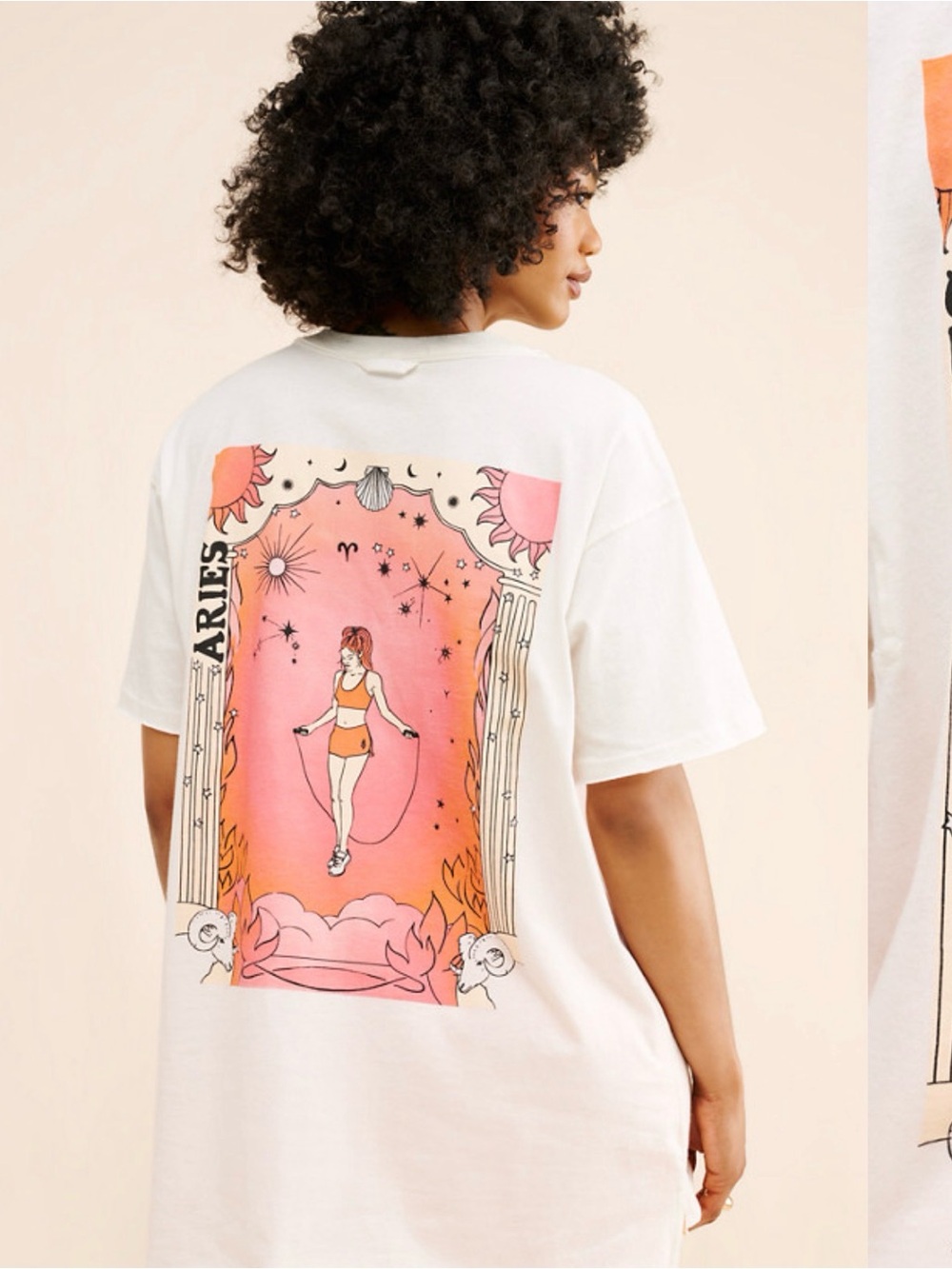Free People Boyfriend Zodiac Oversized Shirt